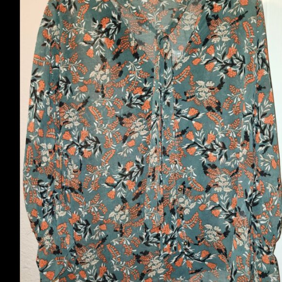 Womens Sz L Hayden Los Angeles Sheer Blouse - Picture 2 of 7